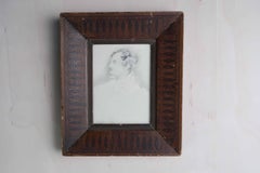 Graphite Drawing of Lord Byron by Robert Hindmarsh Grundy, C.1850