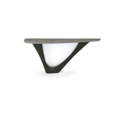 Graphite G-Console Mono Steel Base with Concrete Top by Zieta