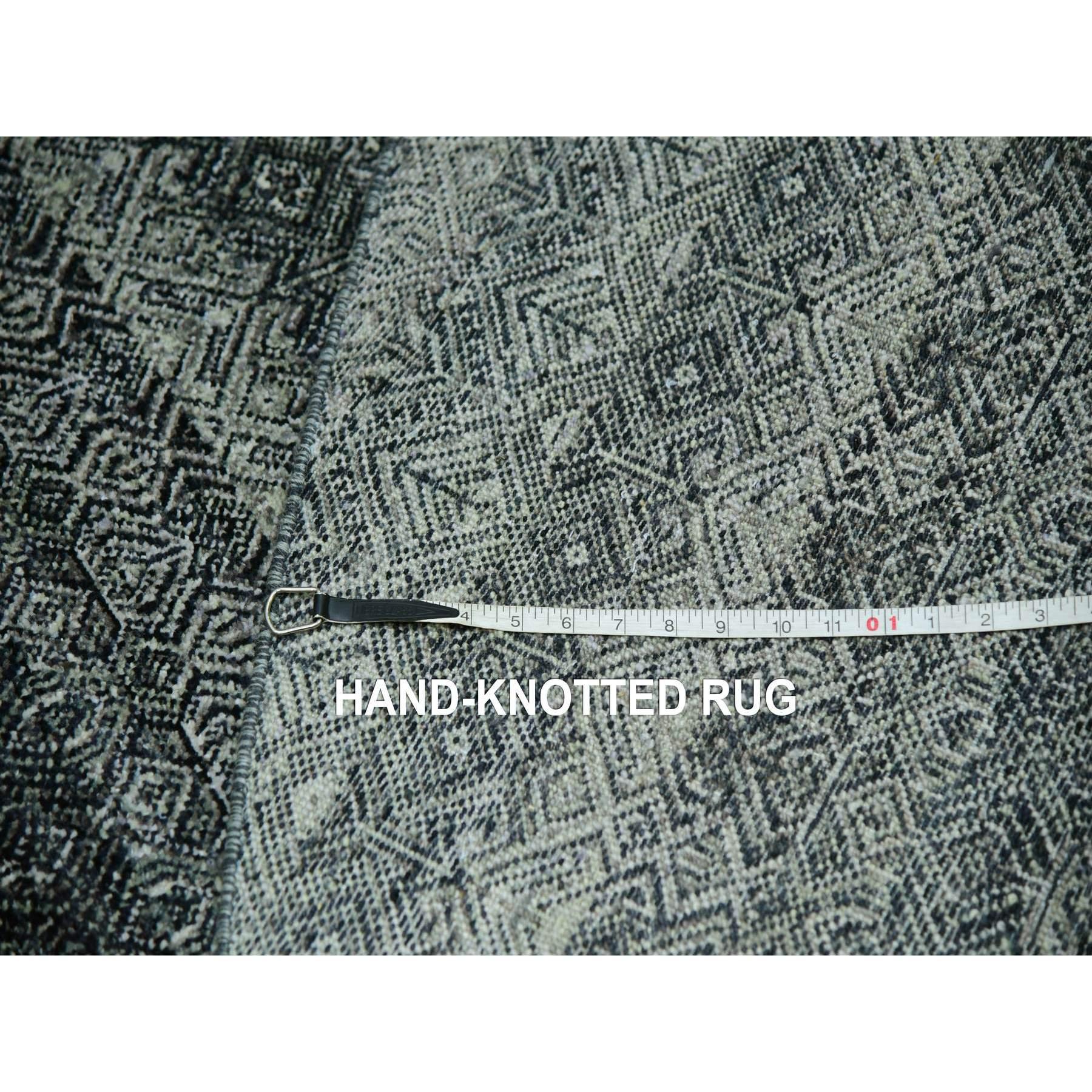 Tapis rond Kohinoor Herat graphite gris noué à la main 11'10