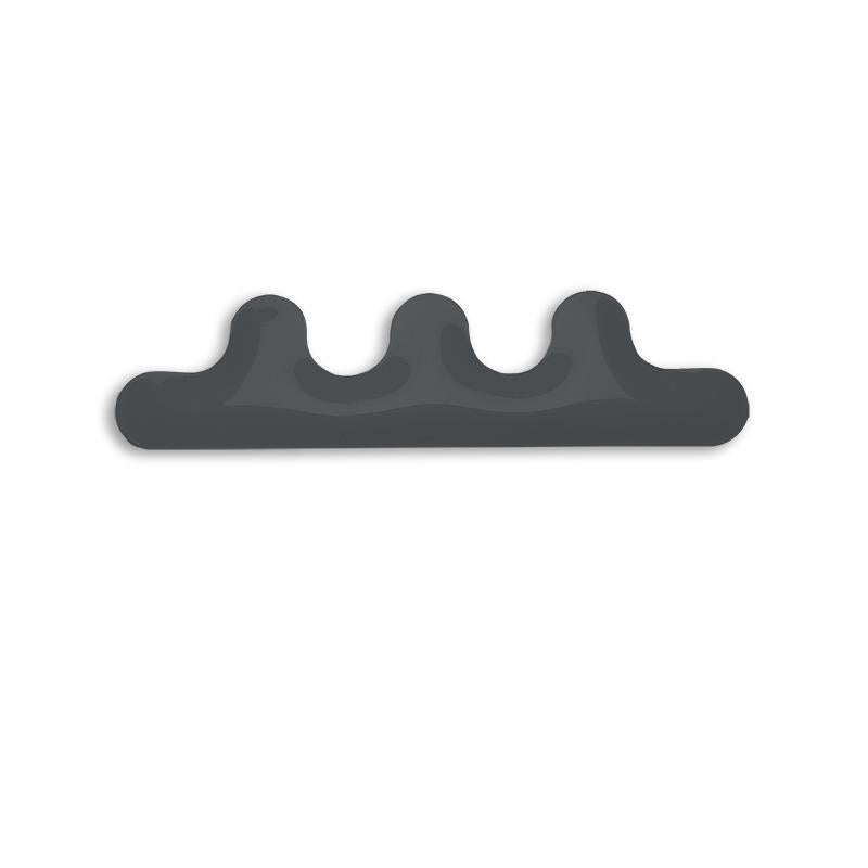 Graphite Kamm 3 Wall Hanger by Zieta
Dimensions: D 6 x W 51 x H 13 cm 
Material: Stainless steel. 
Finish: Powder-coated. Matt finish. 
Available in colors: Beige Grey, Black Glossy, Graphite, Stainless Steel, White Glossy, Flamed Gold, and Cosmic