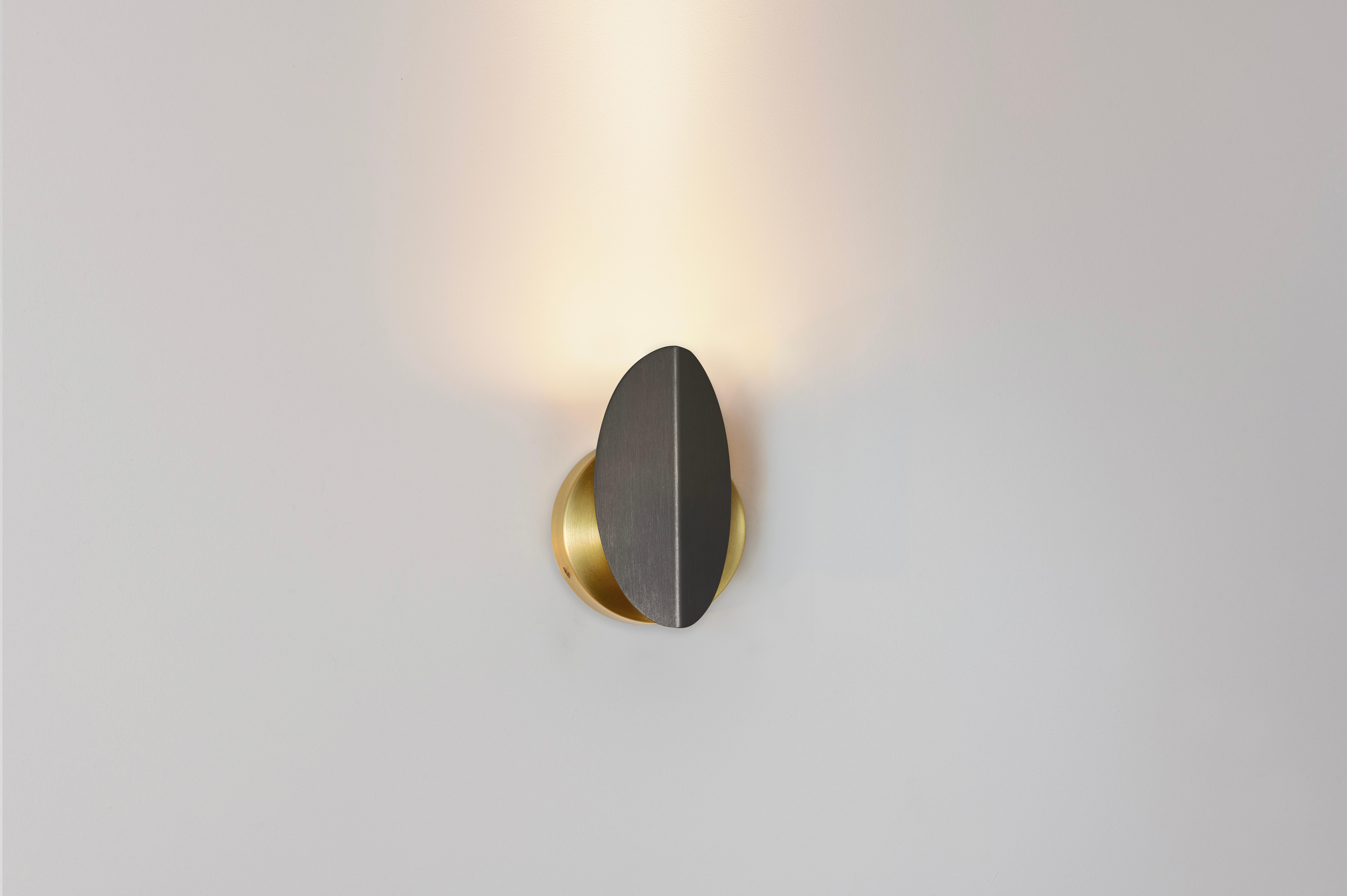 Post-Modern  Graphite Pirouette V2 Wall Light by Emilie Cathelineau For Sale