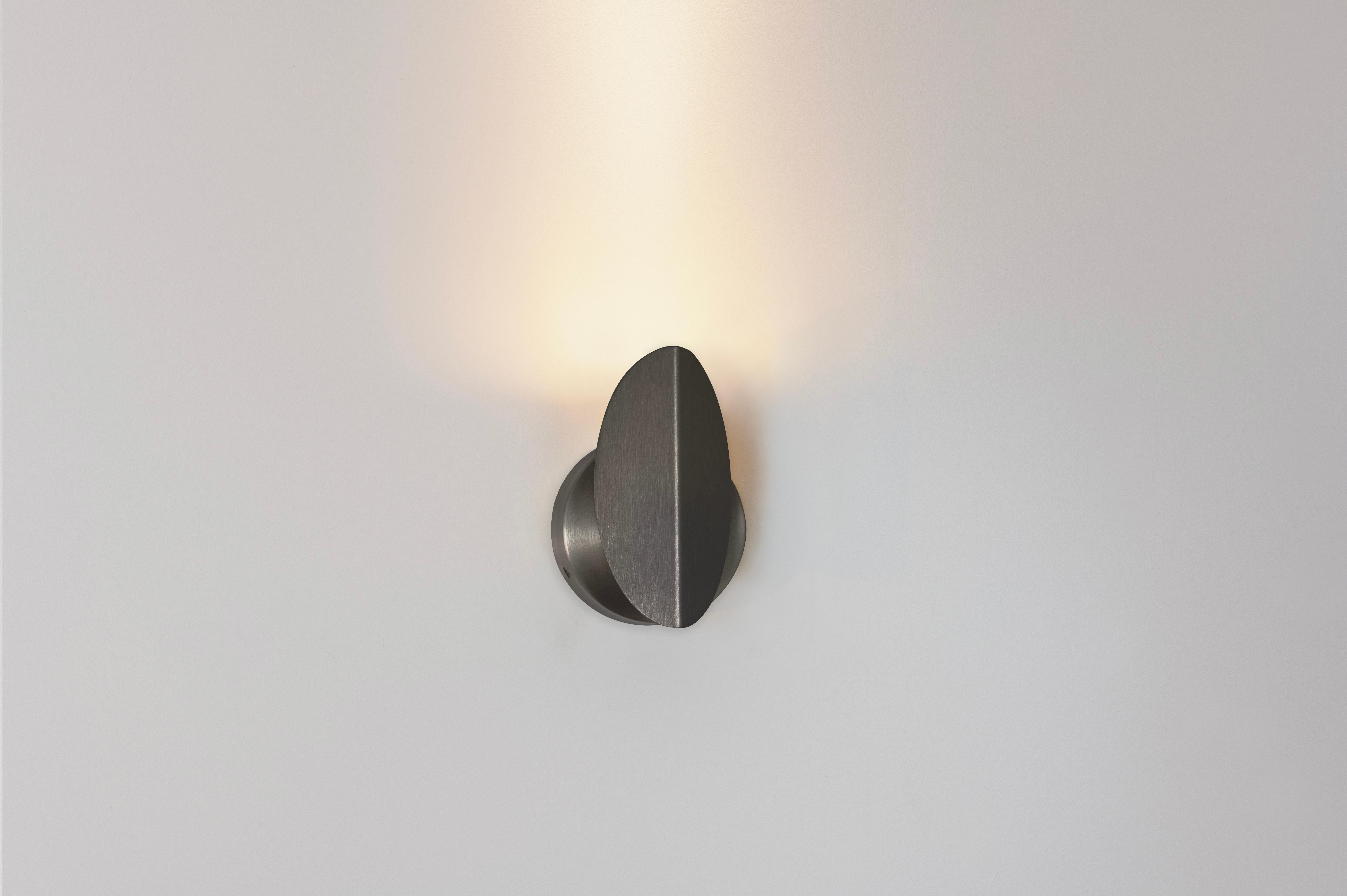 French  Graphite Pirouette V2 Wall Light by Emilie Cathelineau For Sale