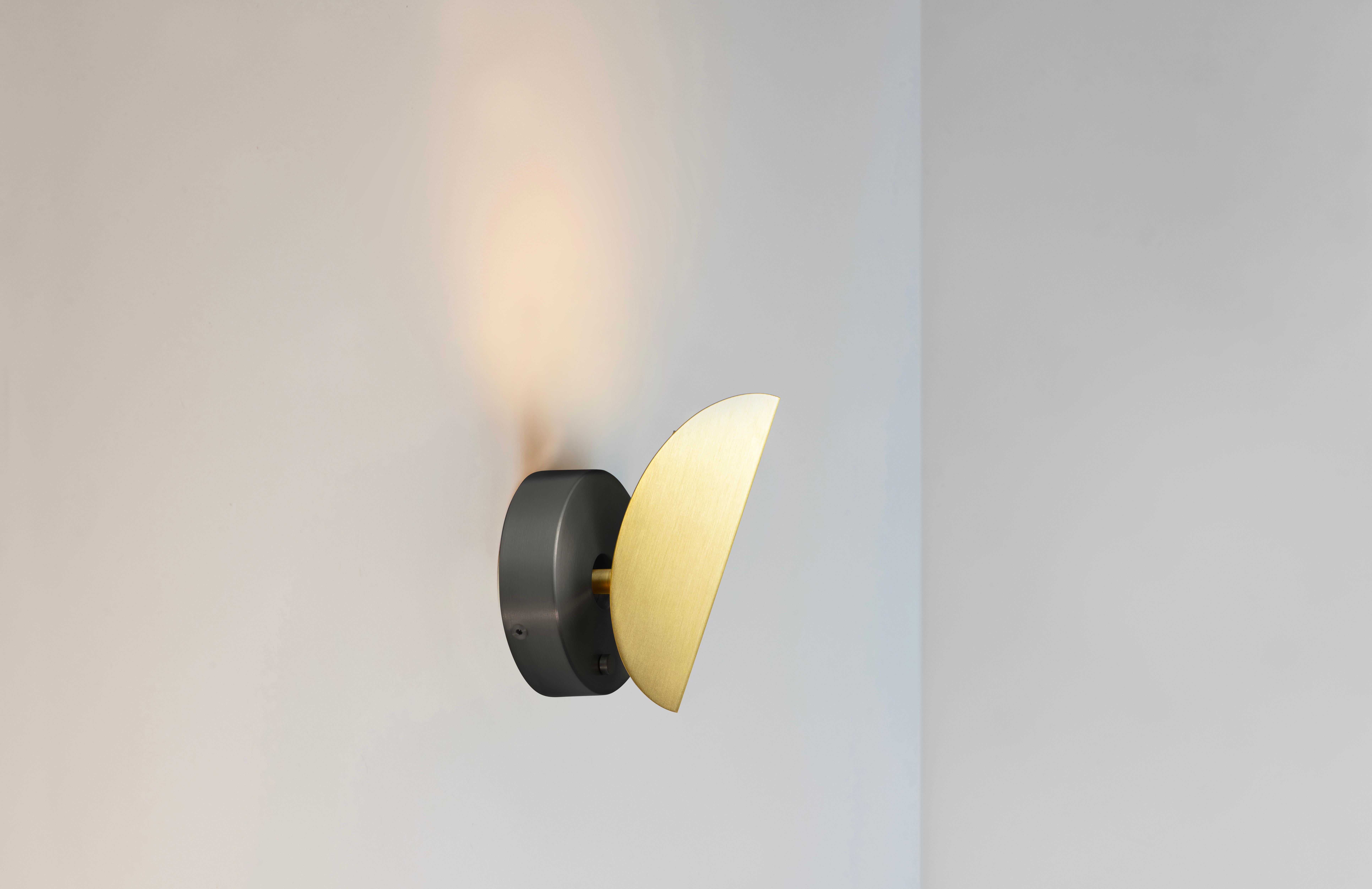 Contemporary  Graphite Pirouette V2 Wall Light by Emilie Cathelineau For Sale