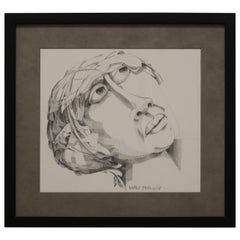 Graphite Portrait Illustration by Walter Peregoy