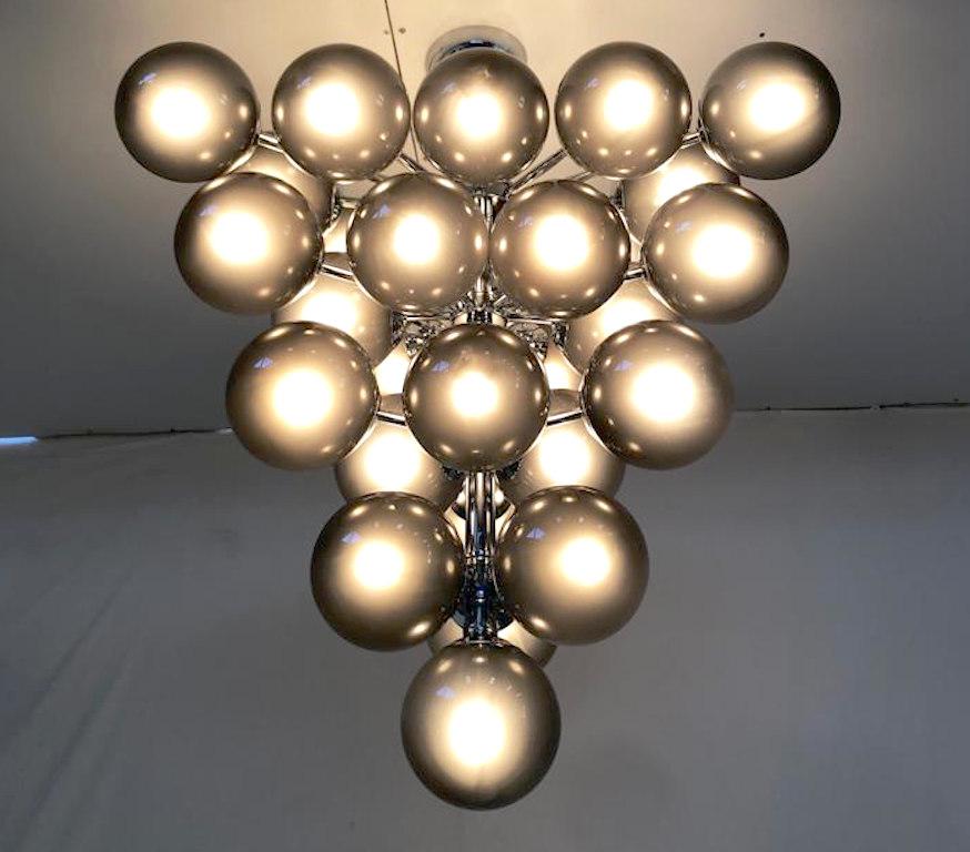 Mid-Century Modern Grappolo Chandelier by Fabio Ltd For Sale