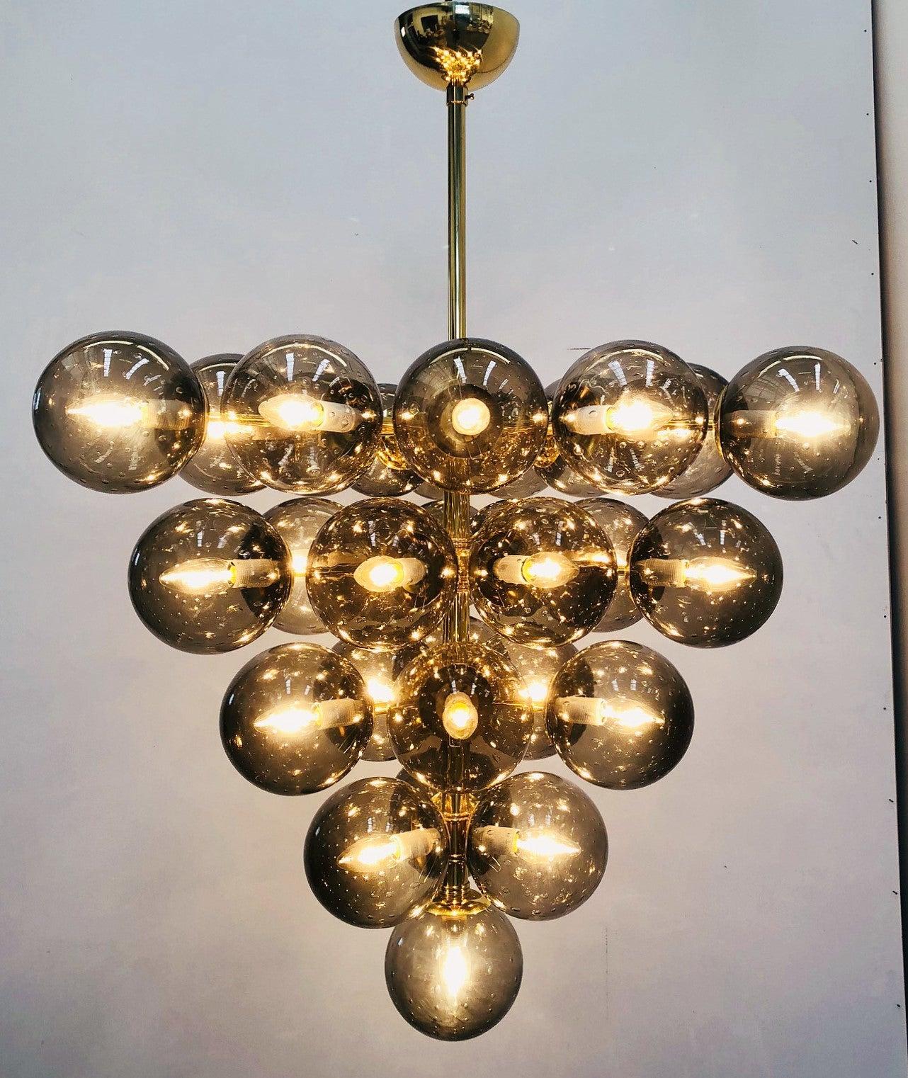 Italian Grappolo Chandelier by Fabio Ltd For Sale