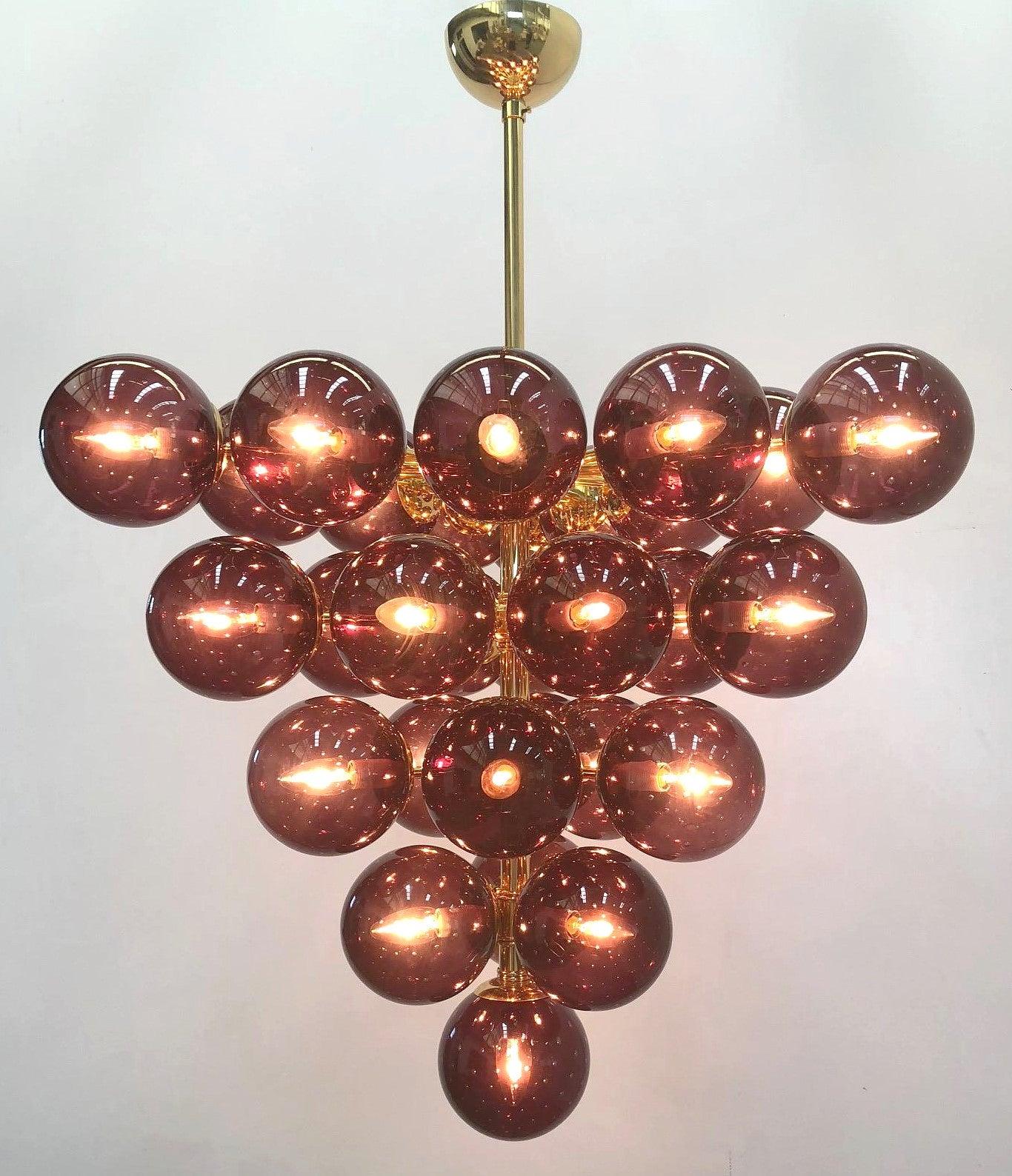 Italian Grappolo Chandelier by Fabio Ltd For Sale