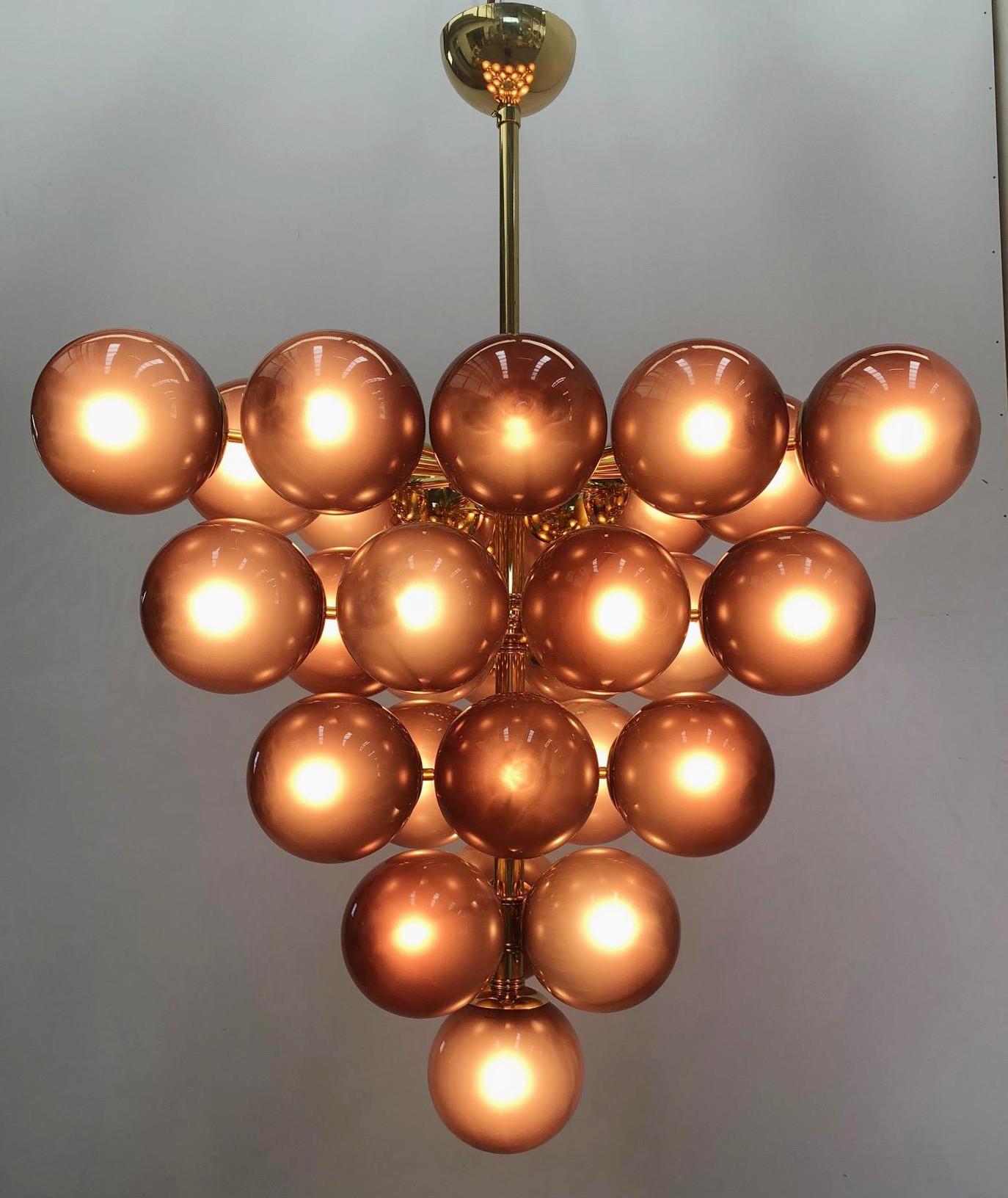 Polished Grappolo Chandelier by Fabio Ltd For Sale