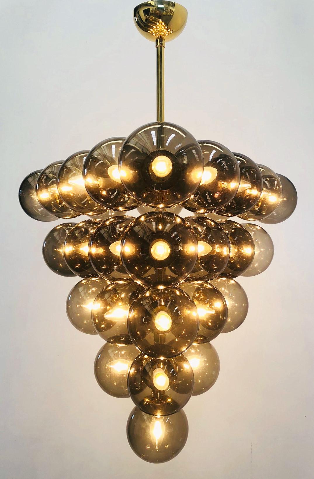 Mid-Century Modern Grappolo Chandelier by Fabio Ltd For Sale