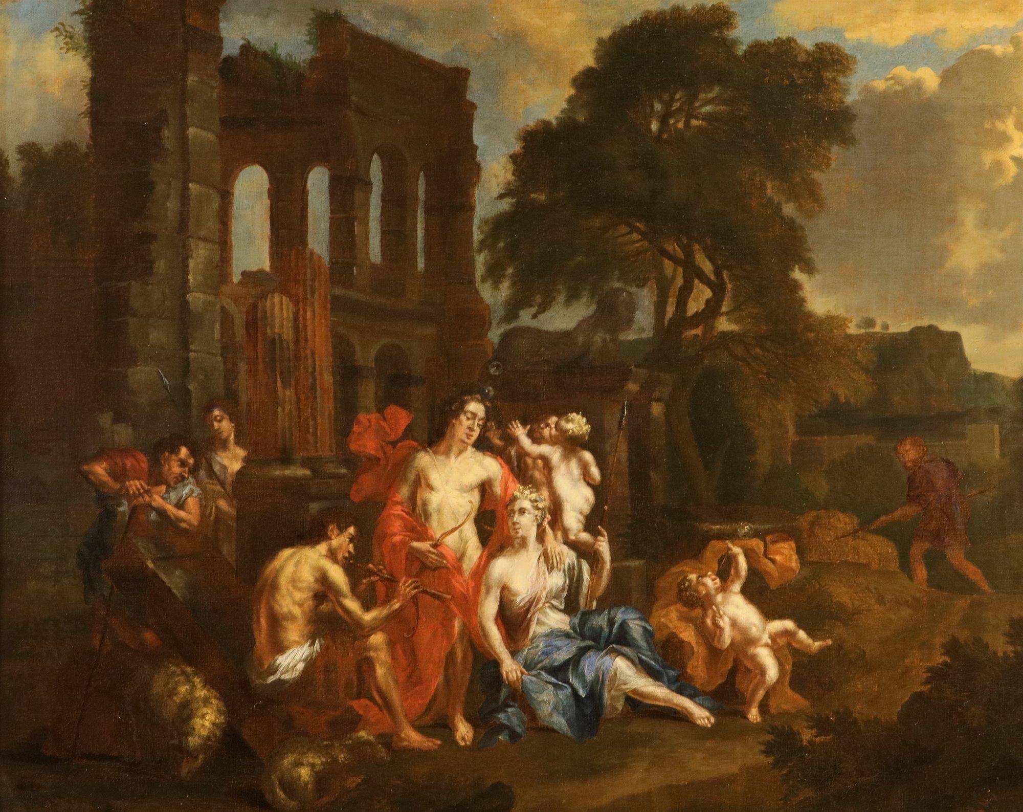 Myth Apollo Issa De Lairesse Paint 17/18th Century Oil on canvas Old ...