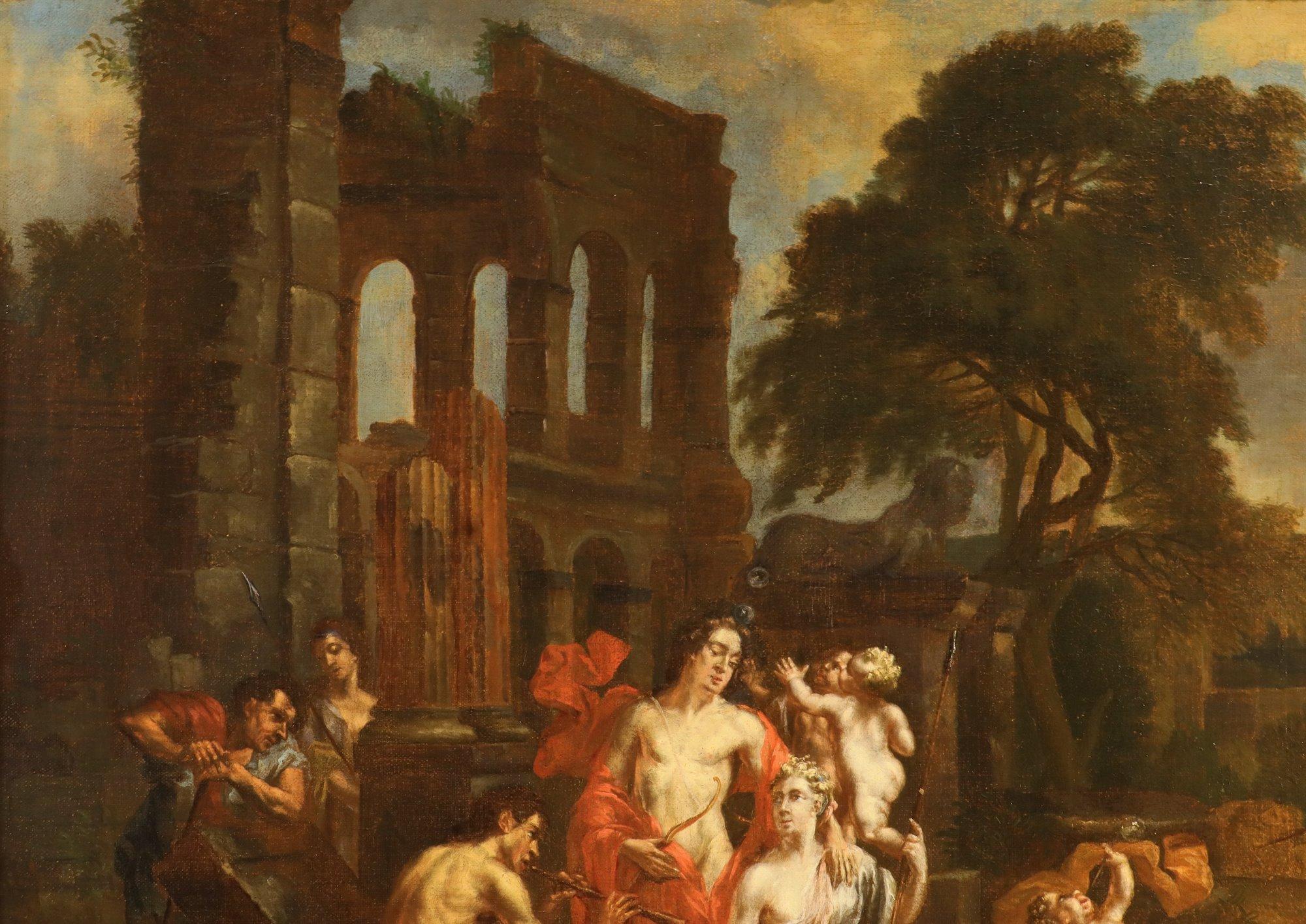 Myth Apollo Issa De Lairesse Paint 17/18th Century Oil on canvas Old ...