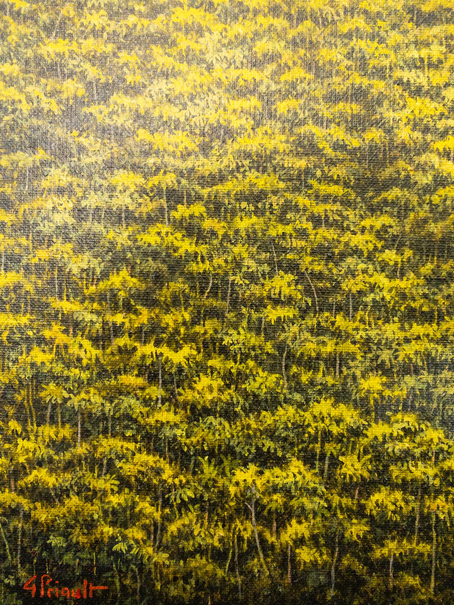 Du ciel et de la terre, la part des nuages von Gérard Priault - Ölgemälde im Angebot 4