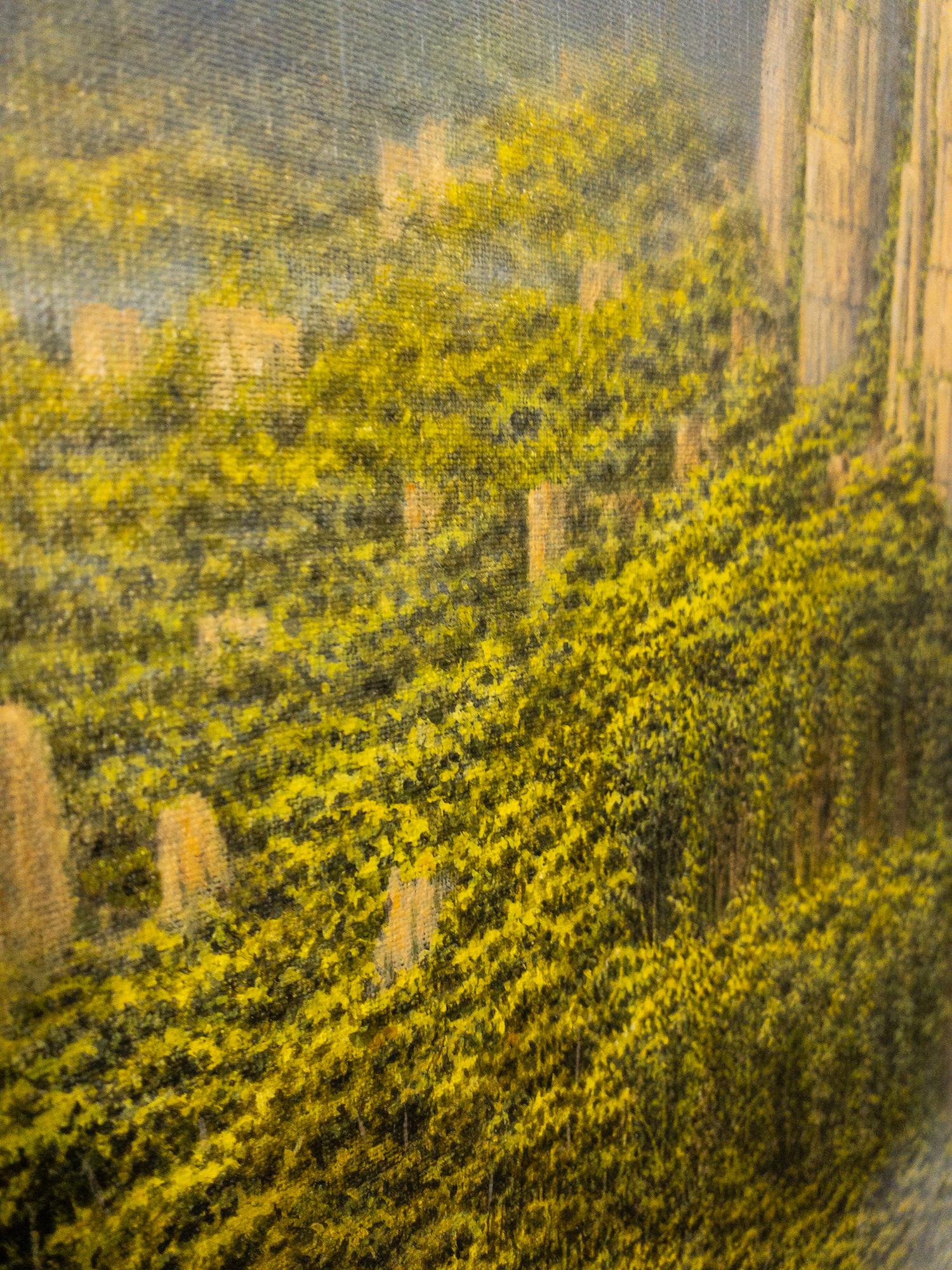 Du ciel et de la terre, la part des nuages von Gérard Priault - Ölgemälde im Angebot 5