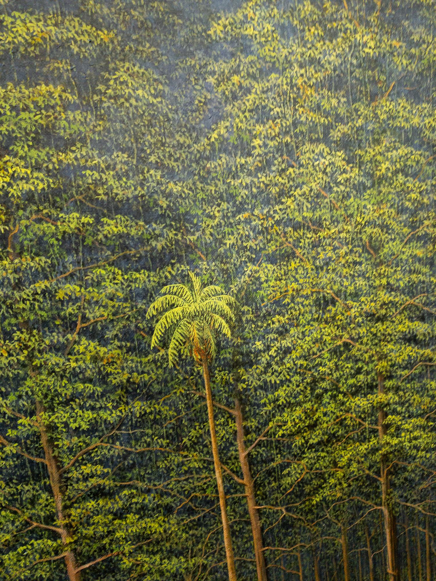 Meeting of Here and Elsewhere von G Priault – Tropische Wäldermalerei, Landschaft im Angebot 4