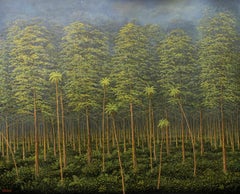 Meeting of Here and Elsewhere by G Priault - Tropical forest painting, landscape