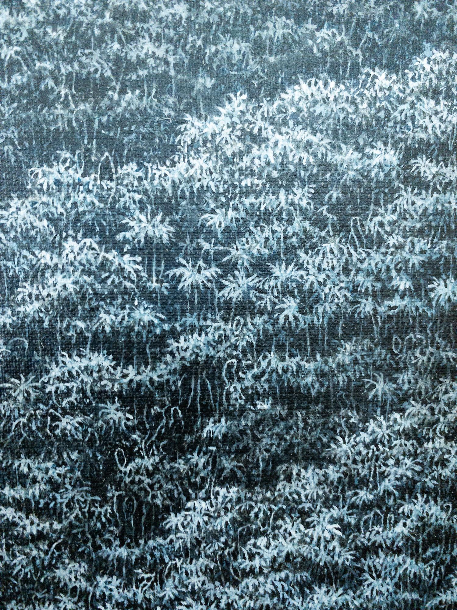 The Celestial River von Gérard Priault - Tropische Regenwaldmalerei, Landschaft im Angebot 13