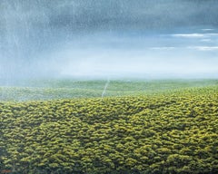 The Little Smoke by Gérard Priault - Tropical rainforest painting, nature, trees