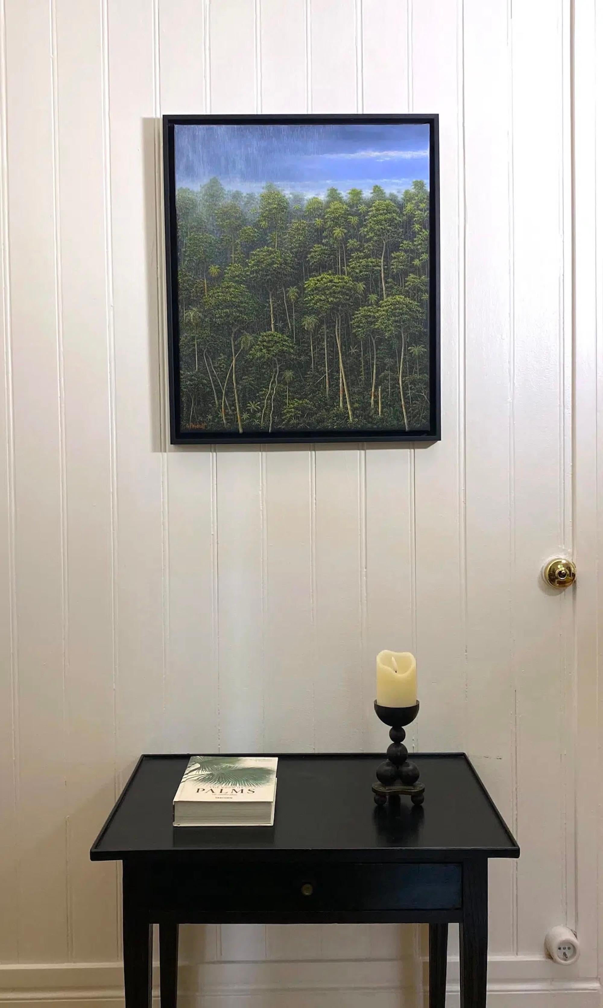 Das hochgewachsene Laub von Gérard Priault - Ölgemälde, Natur, Bäume, Landschaft im Angebot 1