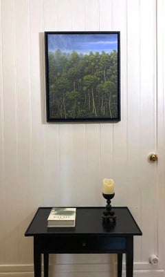 The Lofty Foliage by Gérard Priault - Oil painting, nature, trees, landscape