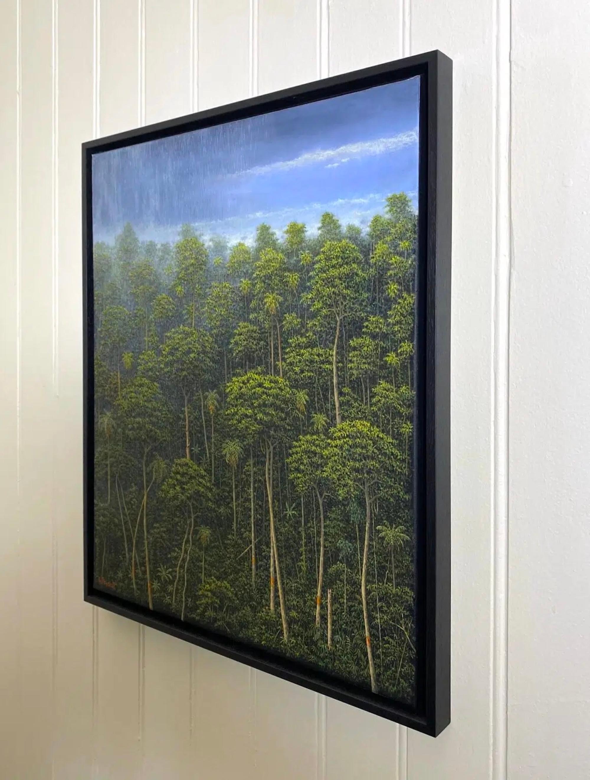 Das hochgewachsene Laub von Gérard Priault - Ölgemälde, Natur, Bäume, Landschaft im Angebot 3