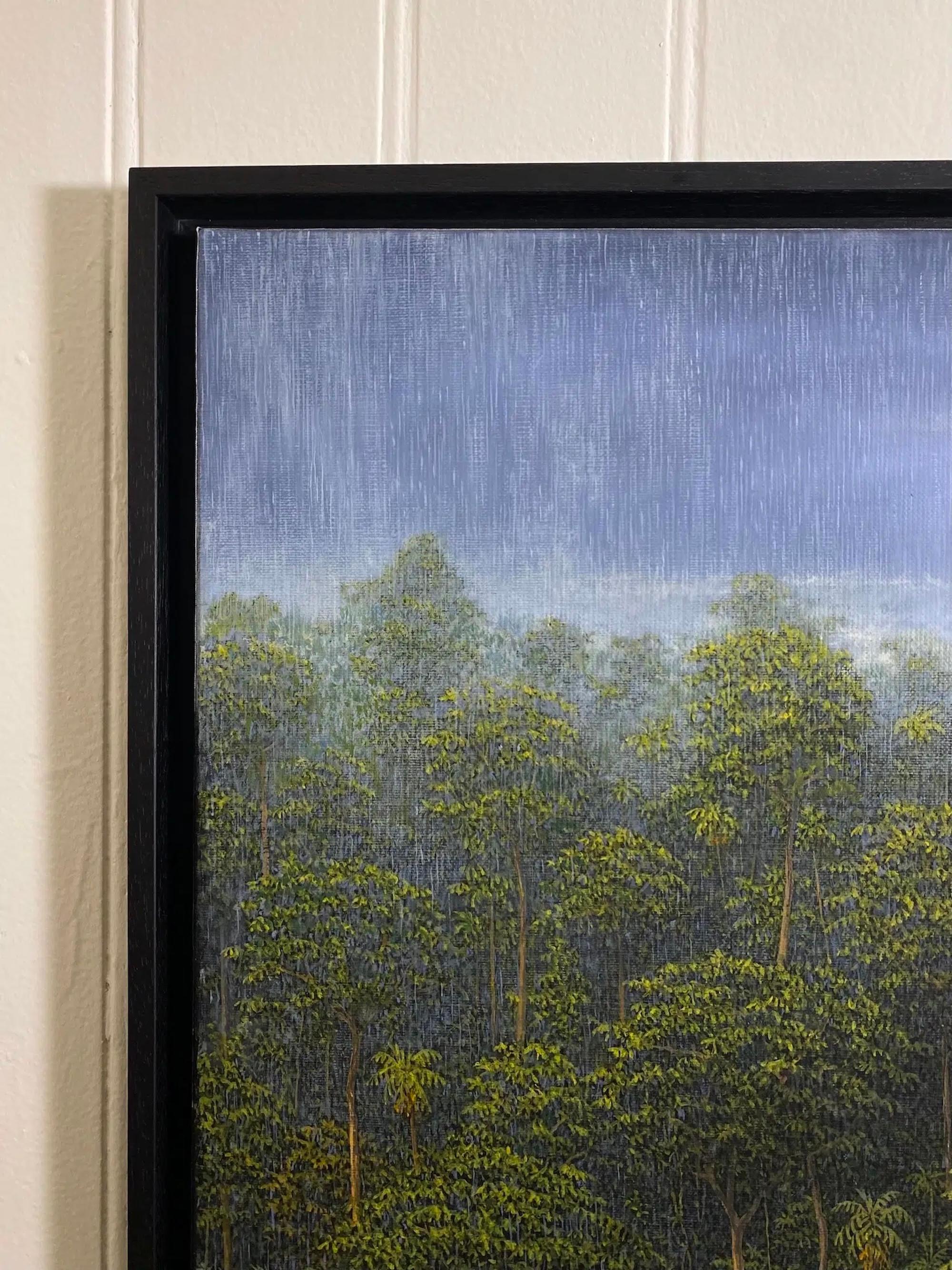 Das hochgewachsene Laub von Gérard Priault - Ölgemälde, Natur, Bäume, Landschaft im Angebot 6