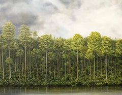 The Scent of the River by Gérard Priault - Tropical rainforest painting, nature