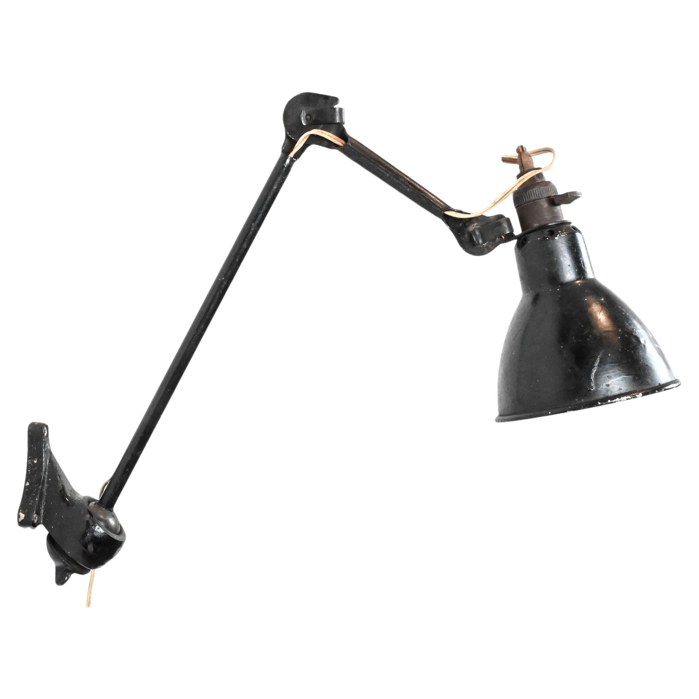 Gras Ravel 222 model adjustable wall lamp For Sale