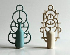 Grass and Fuente. Sculptures by Aniana Heras: Hand Made Ceramic Art