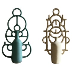 Grass and Fuente. Sculptures by Aniana Heras: Hand Made Ceramic Art