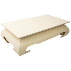 Grass Cloth Coffee Table