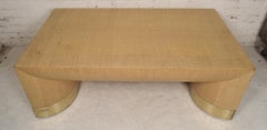 Grass Cloth Coffee Table