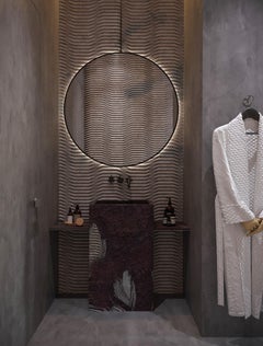 Grass Handmade Ceramic 3D Tile by MAKHNO