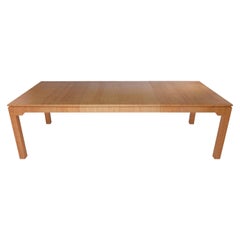 Grasscloth Covered Dining Table