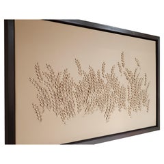Grasses: A Piece of 3D Sculptural Putty Leather Wall Art