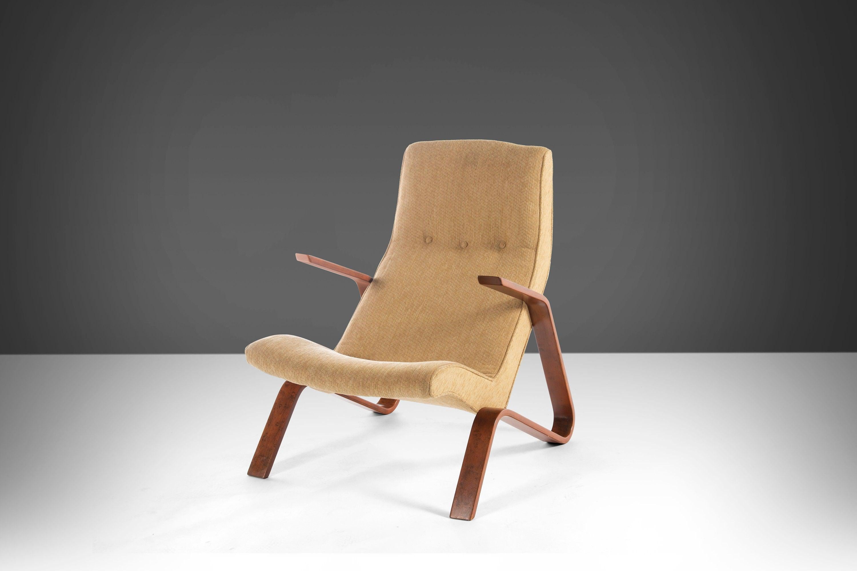 American Grasshopper Chair and Ottoman Attributed to Eero Saarinen for Knoll, USA
