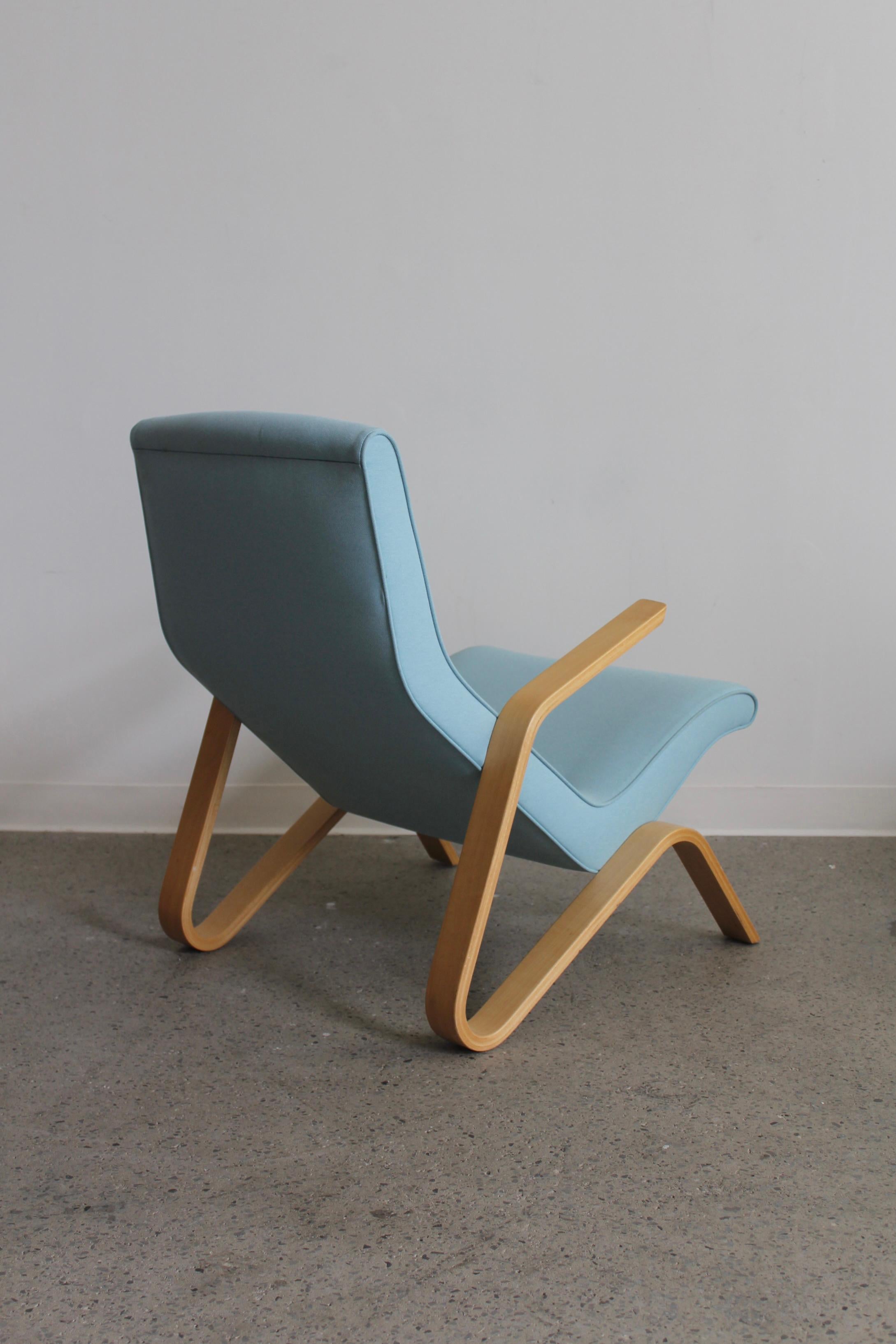 Contemporary Grasshopper Chair and Ottoman by Eero Saarinen for Modernica For Sale