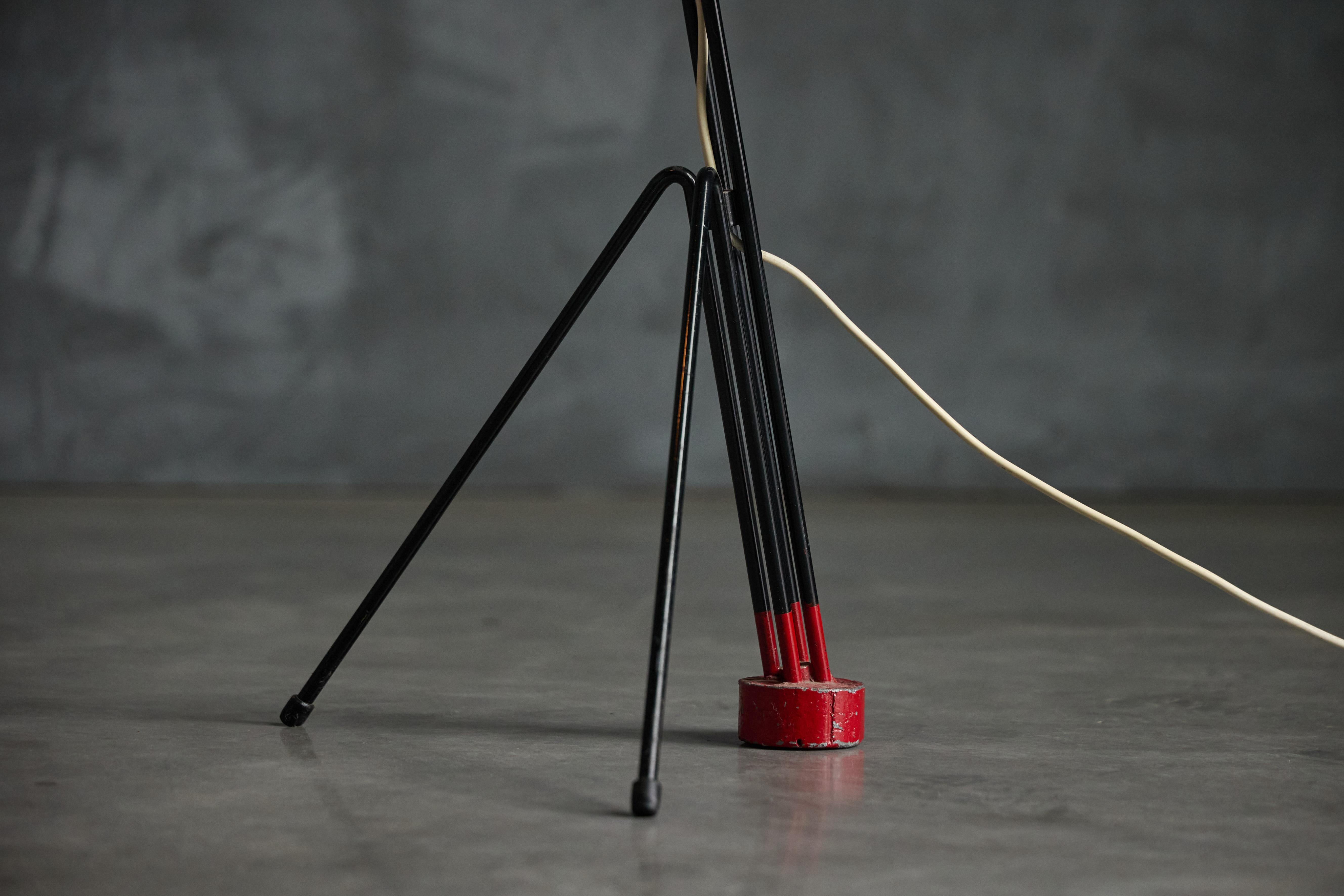 Dutch Grasshopper Floor Lamp ‘6320’ by Wim Rietveld for Gispen, Netherlands, 1950s For Sale