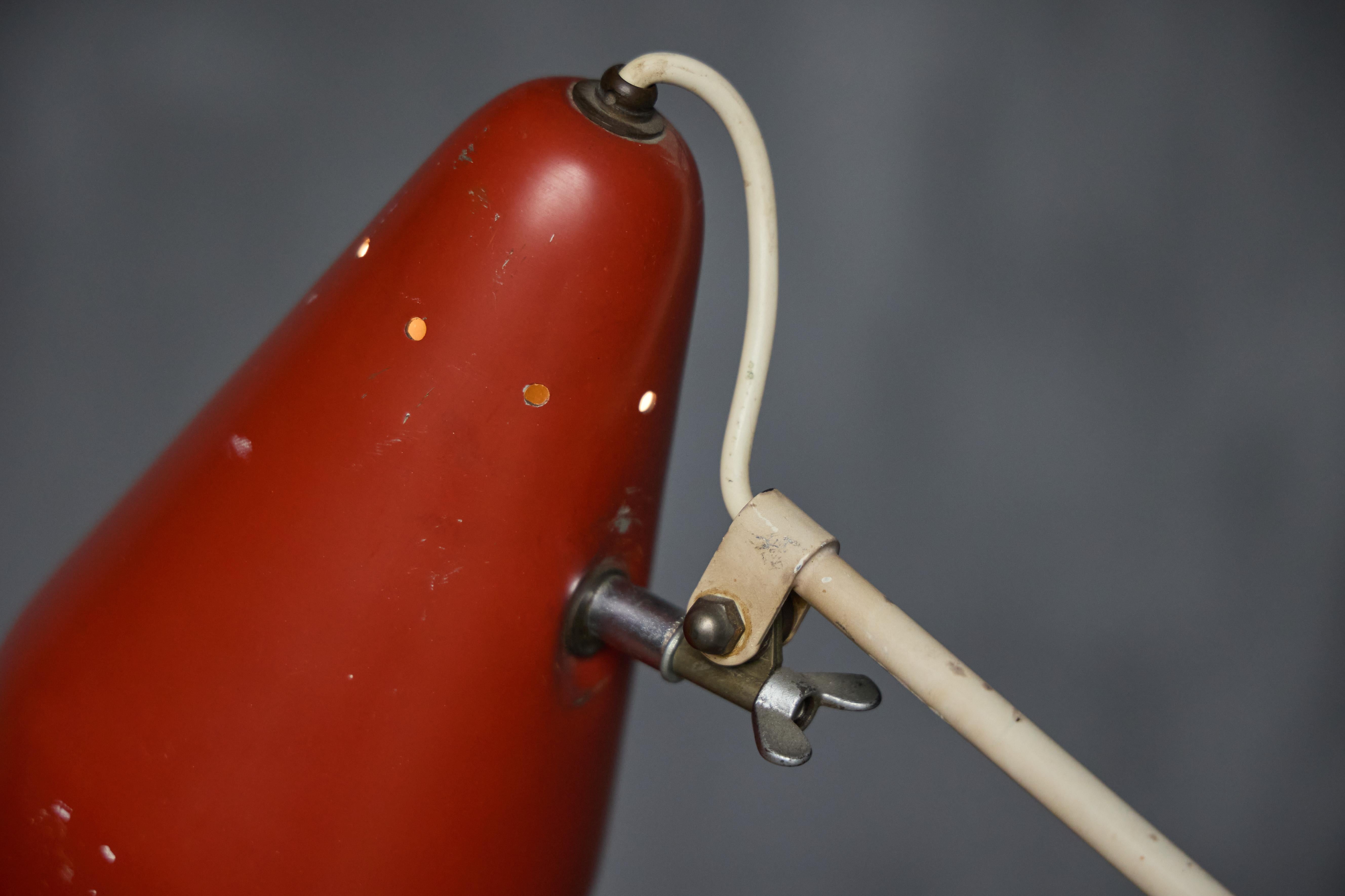 20th Century Grasshopper Floor Lamp ‘6320’ by Wim Rietveld for Gispen, Netherlands, 1950s For Sale