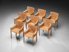 Grassi&Bianchi for Enrico Pellizzoni Set of Eight 'Pasqualina' Dining Chairs