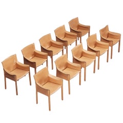 Grassi&Bianchi for Enrico Pellizzoni Set of Ten 'Pasqualina' Dining Chairs