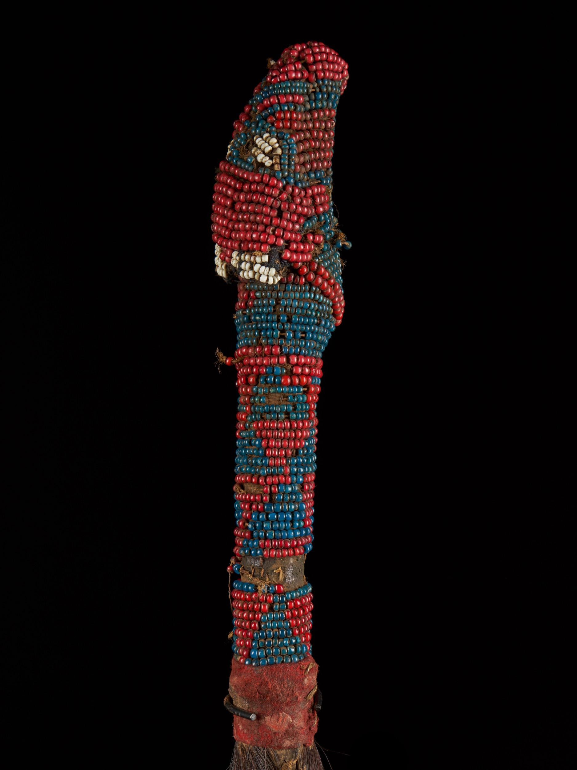 20th Century Grassland People, Cameroon, Beaded Throwing Flywhisk