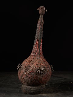 Grassland People, Cameroun, Collection de vases à vin de palme rituels