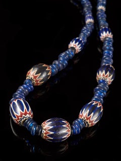 Grassland People, Traditional Bamileke Seven Layer Chevron Trade Bead Necklace