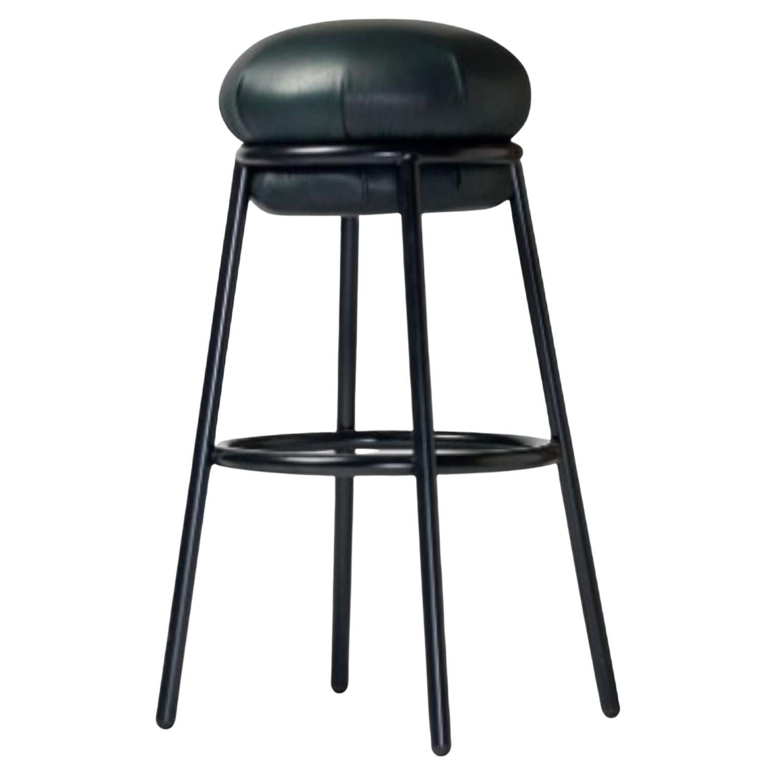 Grasso All Black Stool by Stephen Burks For Sale