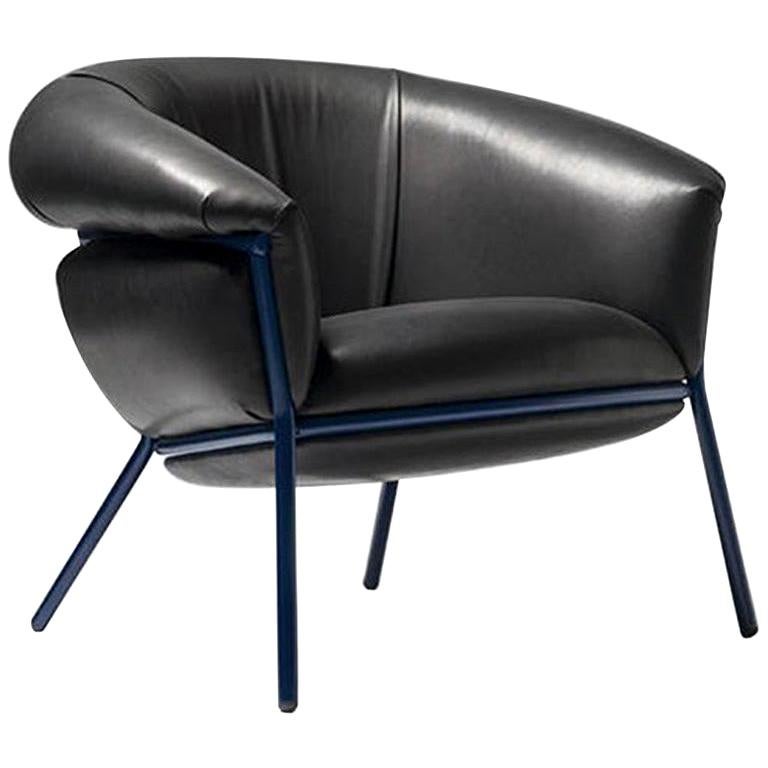 Grasso Armchair by Stephen Burks, Black for BD For Sale