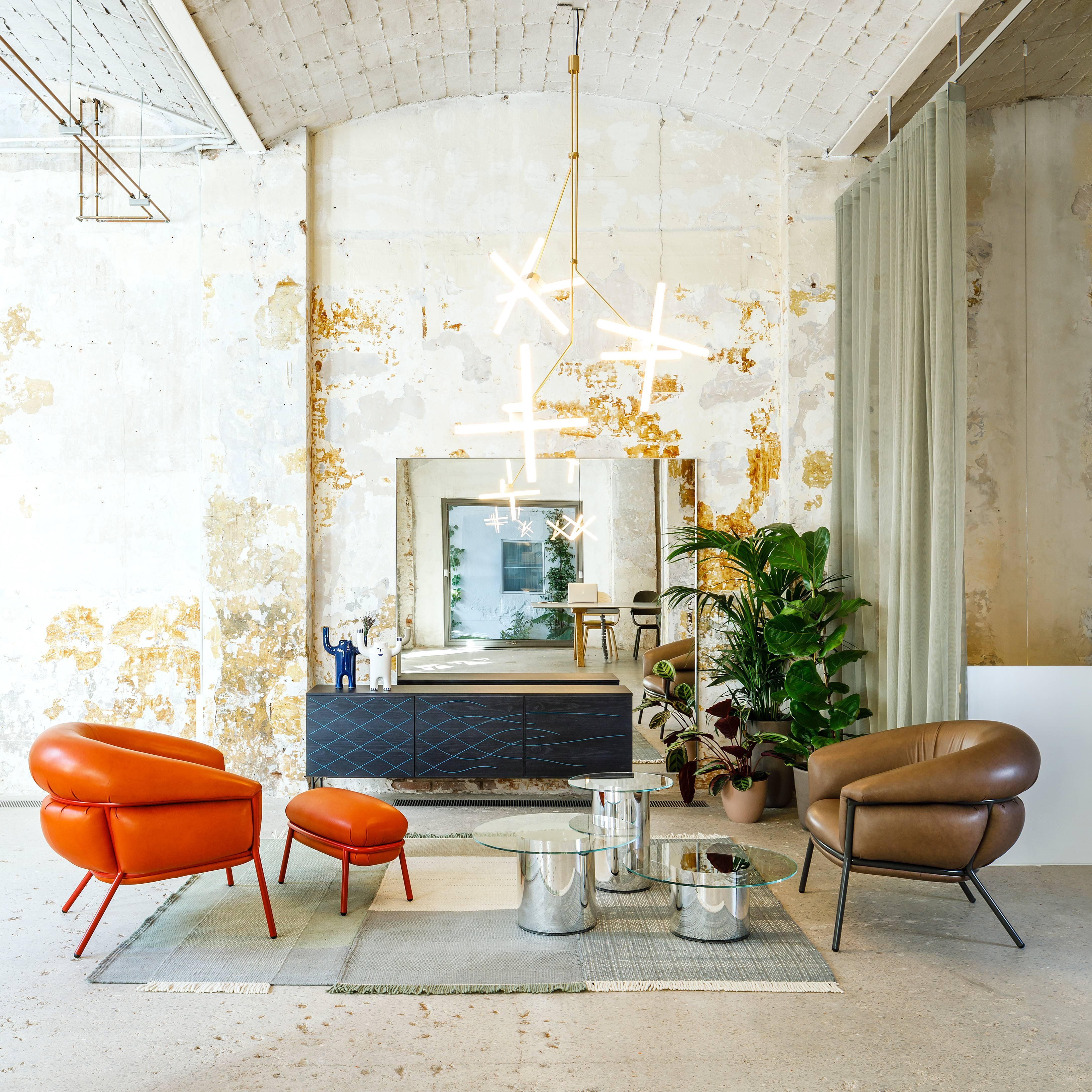 Grasso Armchair by Stephen Burks, Orange 1