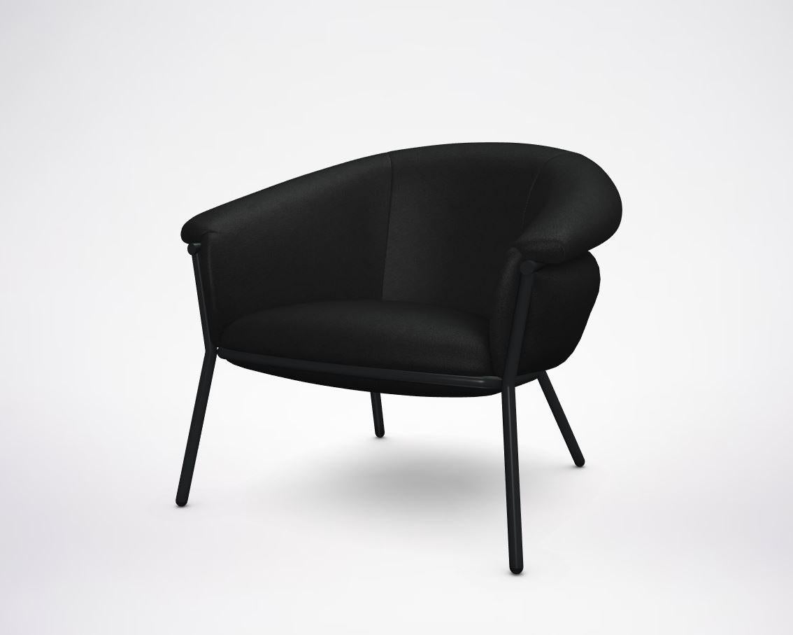 Modern Grasso Armchair in Leather by BD Barcelona