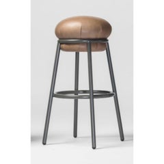 Grasso Brown Stool by Stephen Burks
