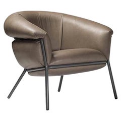 Grasso Leather Armchair, by Stephen Burks from Dante