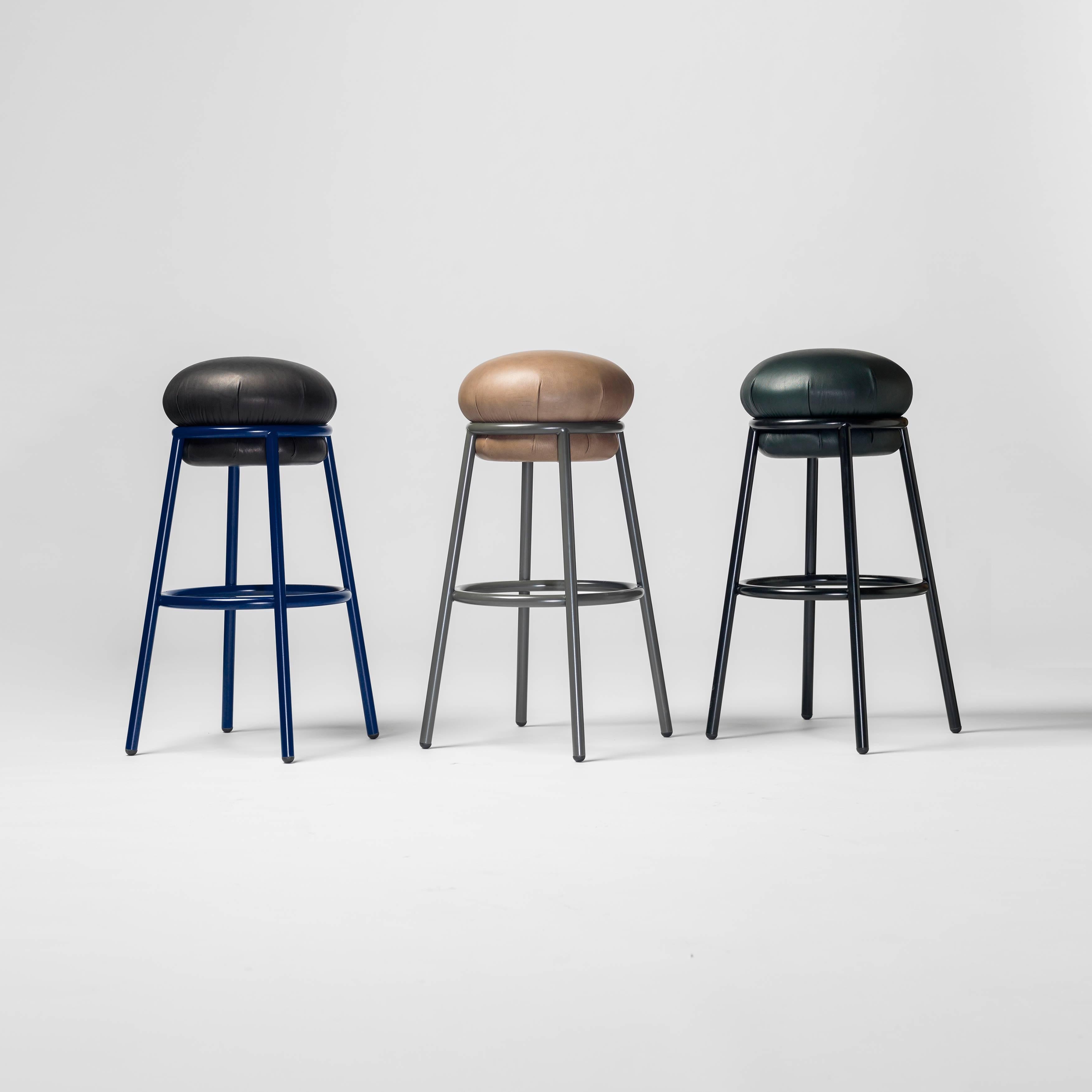 Spanish Grasso Stool by Stephen Burks, Green